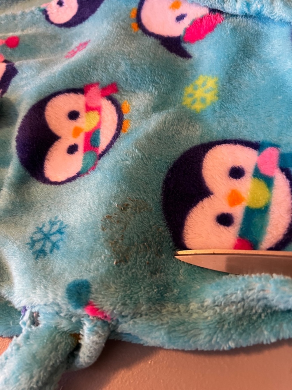 💚 3 for $15💚Kumar Kids Distressed Hooded Robe Penguin print Kids size S (7/8) - Picture 12 of 16